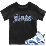 Jordan 6 UNC Sneaker Match Tees Sneaker Vibes Sneaker Tees Jordan 6 UNC Sneaker Release Tees Kids Shirts