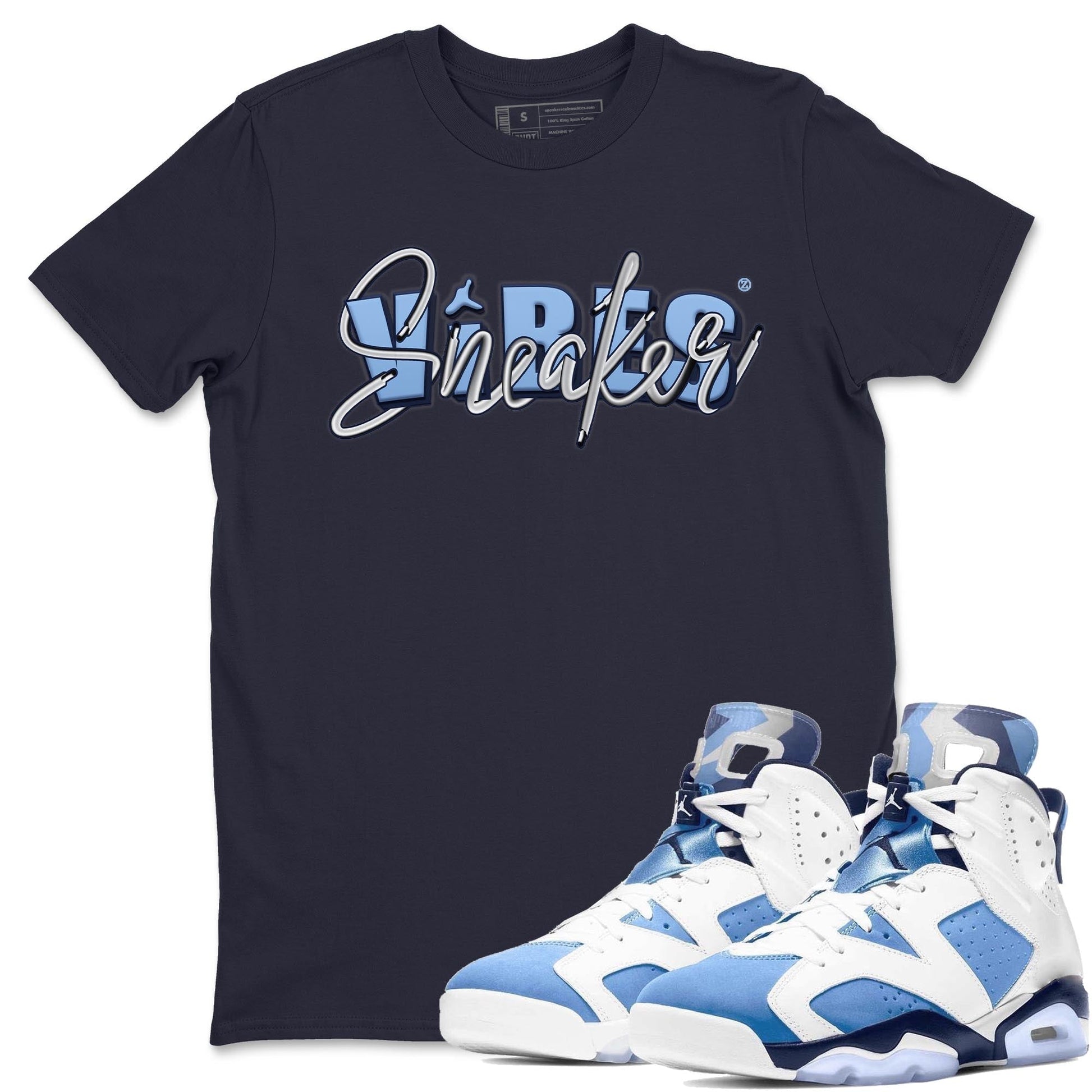 Jordan 6 UNC Sneaker Match Tees Sneaker Vibes Sneaker Tees Jordan 6 UNC Sneaker Release Tees Unisex Shirts