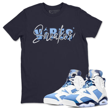 Jordan 6 UNC Sneaker Match Tees Sneaker Vibes Sneaker Tees Jordan 6 UNC Sneaker Release Tees Unisex Shirts