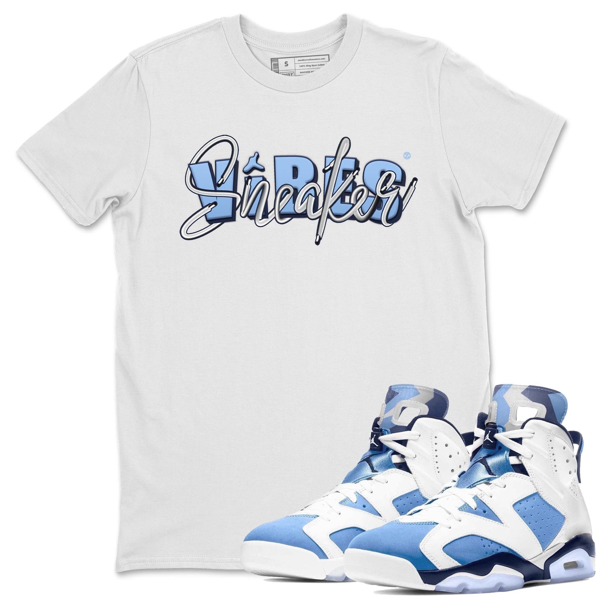 Jordan 6 UNC Sneaker Match Tees Sneaker Vibes Sneaker Tees Jordan 6 UNC Sneaker Release Tees Unisex Shirts