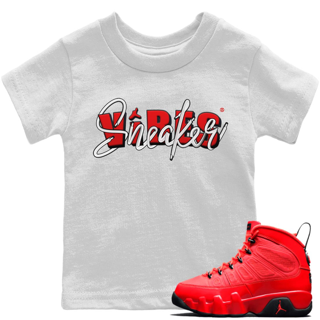 Jordan 9 Chile Red Sneaker Match Tees Sneaker Vibes Sneaker Tees Jordan 9 Chile Red Sneaker Release Tees Kids Shirts