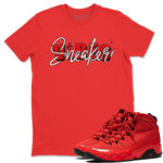 Jordan 9 Chile Red Sneaker Match Tees Sneaker Vibes Sneaker Tees Jordan 9 Chile Red Sneaker Release Tees Unisex Shirts
