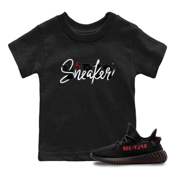 Yeezy 350 Bred shirt to match jordans Sneaker Vibes sneaker tees Yeezy Boost 350 V2 Bred SNRT Sneaker Release Tees Baby Toddler Black 1 T-Shirt