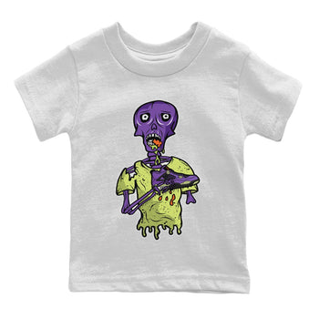 Jordan 4 Canyon Purple unique Halloween sneaker tee Sneaker Zombie Sneaker Tees Jordan 4 Canyon Purple Sneaker Release Tees Kids Shirts