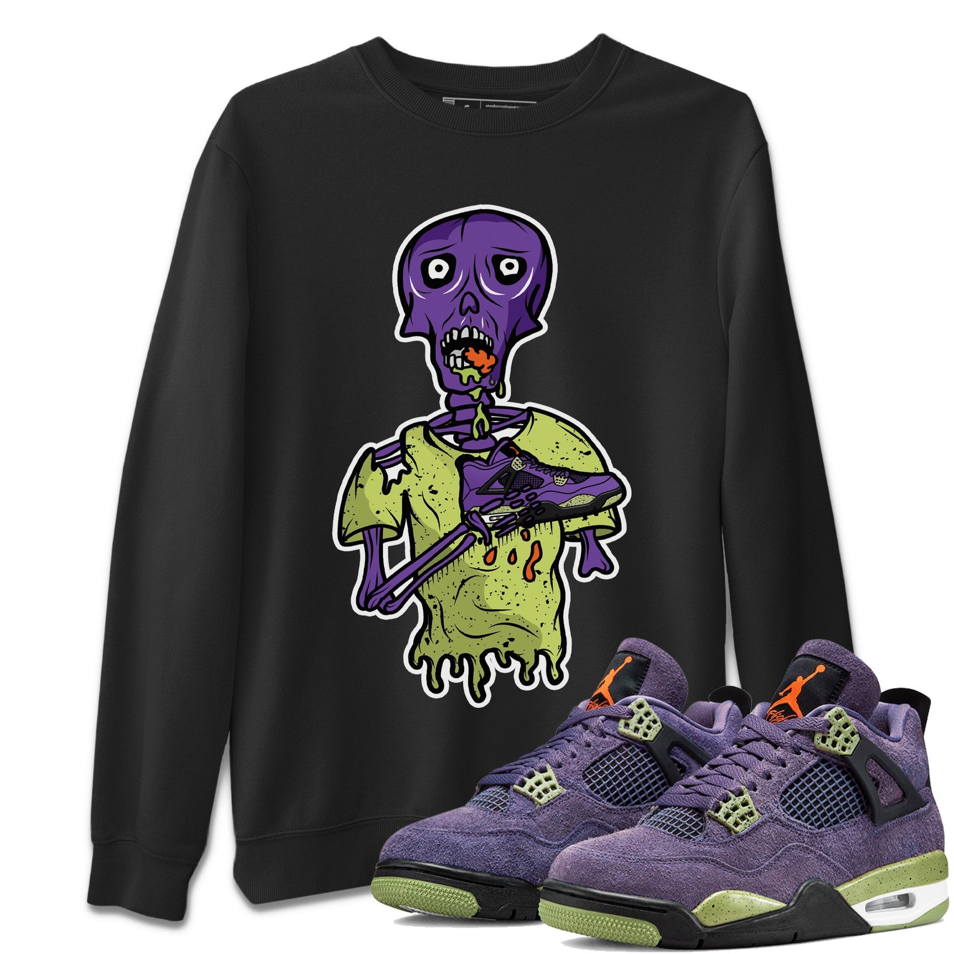 Jordan 4 Canyon Purple unique Halloween sneaker tee Sneaker Zombie Sneaker Tees Jordan 4 Canyon Purple Sneaker Release Tees Unisex Shirts