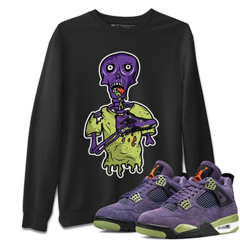Jordan 4 Canyon Purple unique Halloween sneaker tee Sneaker Zombie Sneaker Tees Jordan 4 Canyon Purple Sneaker Release Tees Unisex Shirts