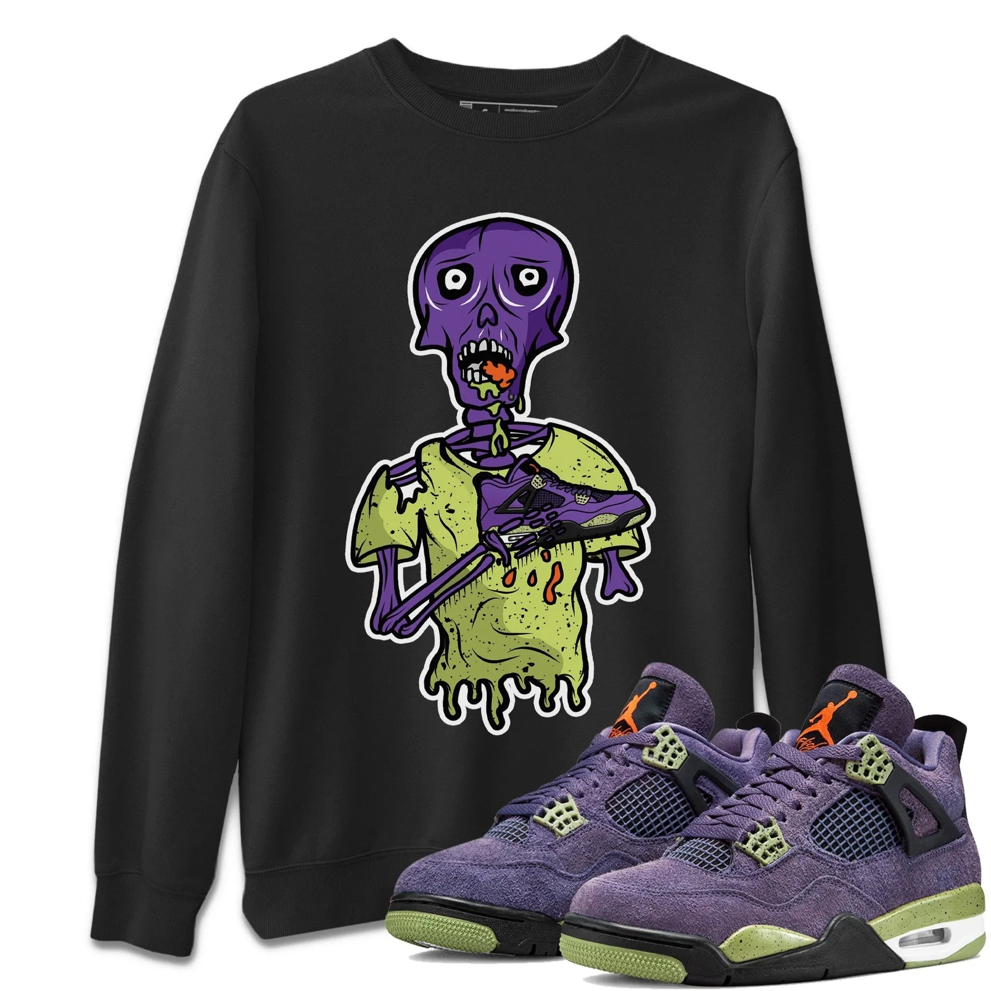 Jordan 4 Canyon Purple unique Halloween sneaker tee Sneaker Zombie Sneaker Tees Jordan 4 Canyon Purple Sneaker Release Tees Unisex Shirts