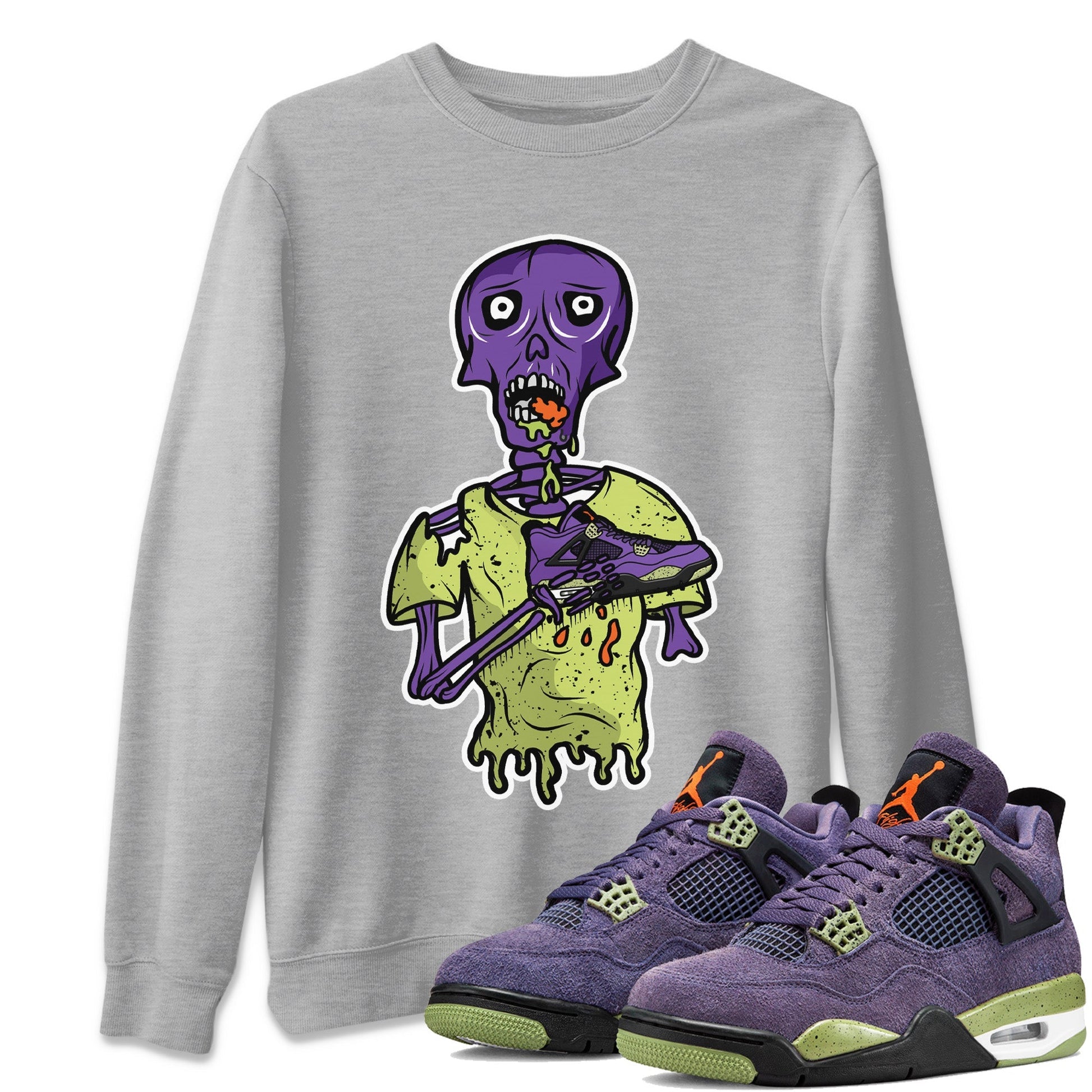 Jordan 4 Canyon Purple unique Halloween sneaker tee Sneaker Zombie Sneaker Tees Jordan 4 Canyon Purple Sneaker Release Tees Unisex Shirts