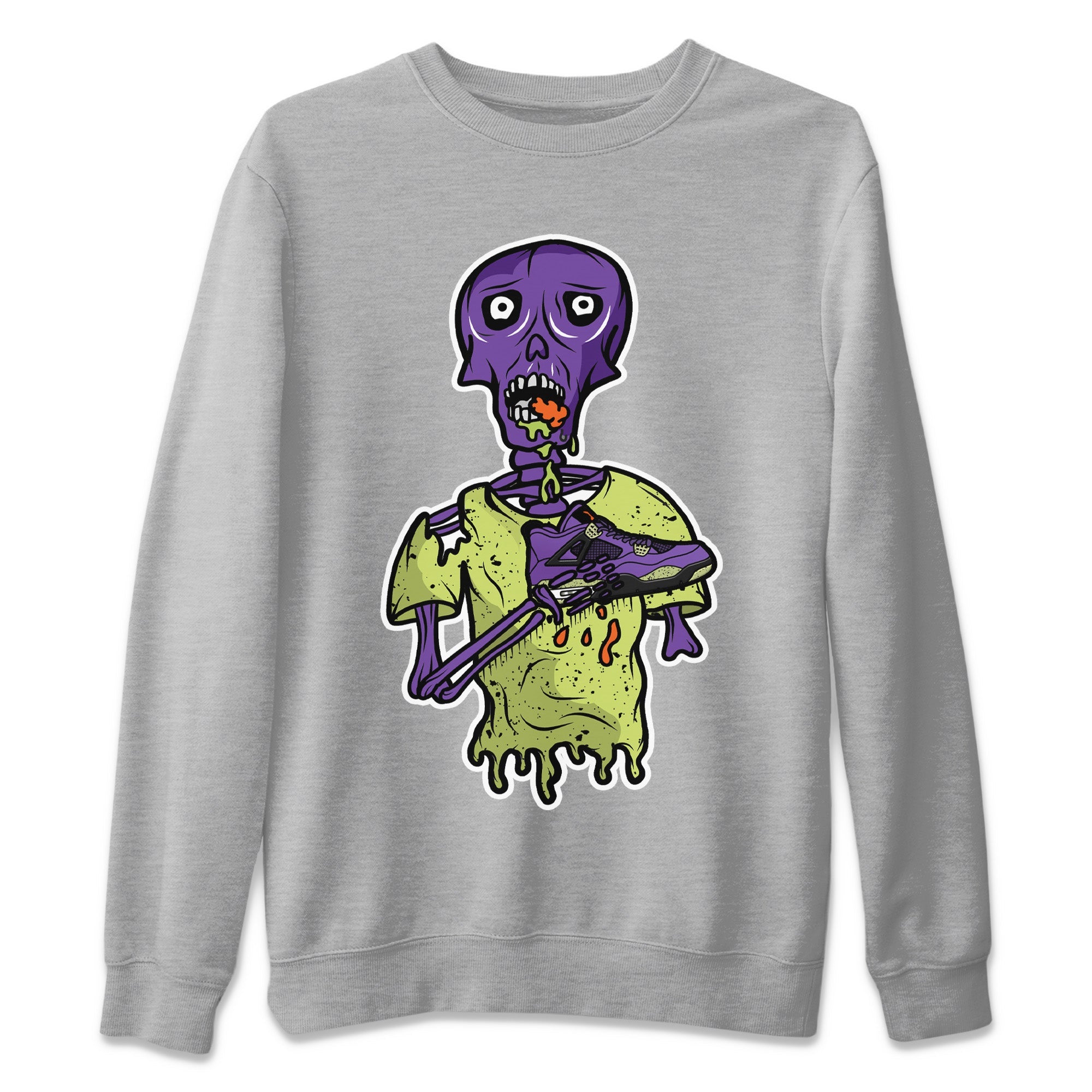 Jordan 4 Canyon Purple unique Halloween sneaker tee Sneaker Zombie Sneaker Tees Jordan 4 Canyon Purple Sneaker Release Tees Unisex Shirts