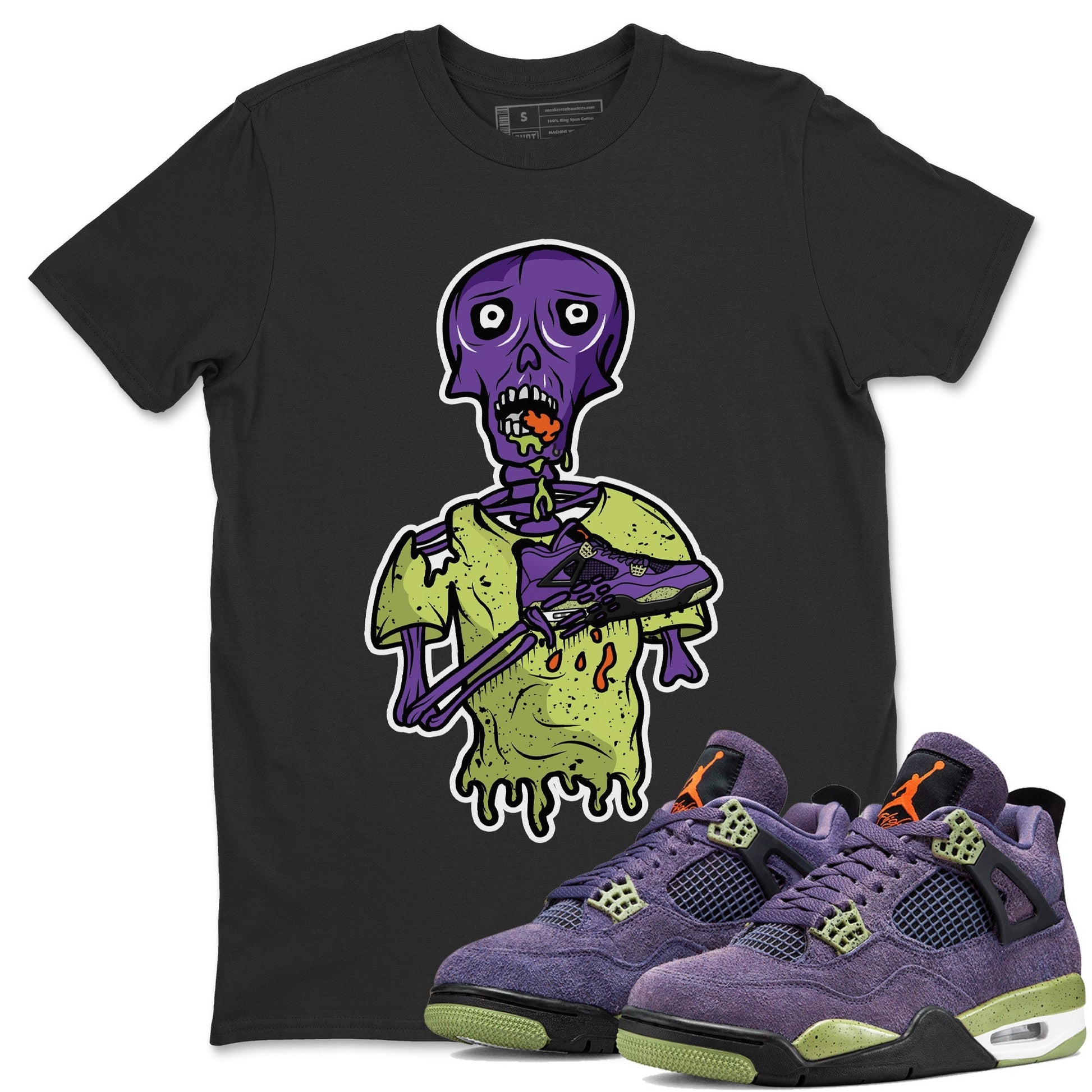 Jordan 4 Canyon Purple unique Halloween sneaker tee Sneaker Zombie Sneaker Tees Jordan 4 Canyon Purple Sneaker Release Tees Unisex Shirts