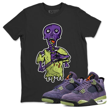 Jordan 4 Canyon Purple unique Halloween sneaker tee Sneaker Zombie Sneaker Tees Jordan 4 Canyon Purple Sneaker Release Tees Unisex Shirts