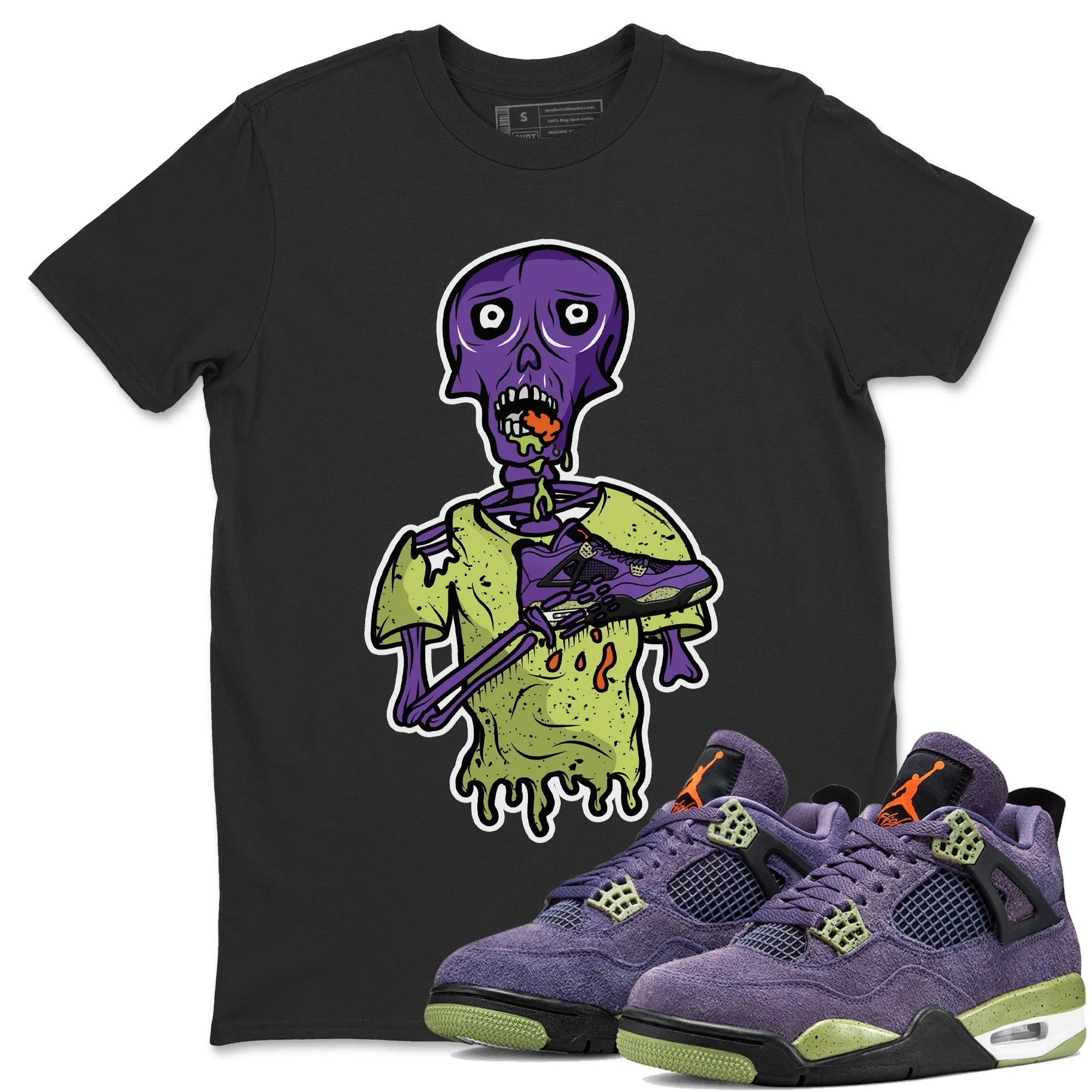 Jordan 4 Canyon Purple unique Halloween sneaker tee Sneaker Zombie Sneaker Tees Jordan 4 Canyon Purple Sneaker Release Tees Unisex Shirts