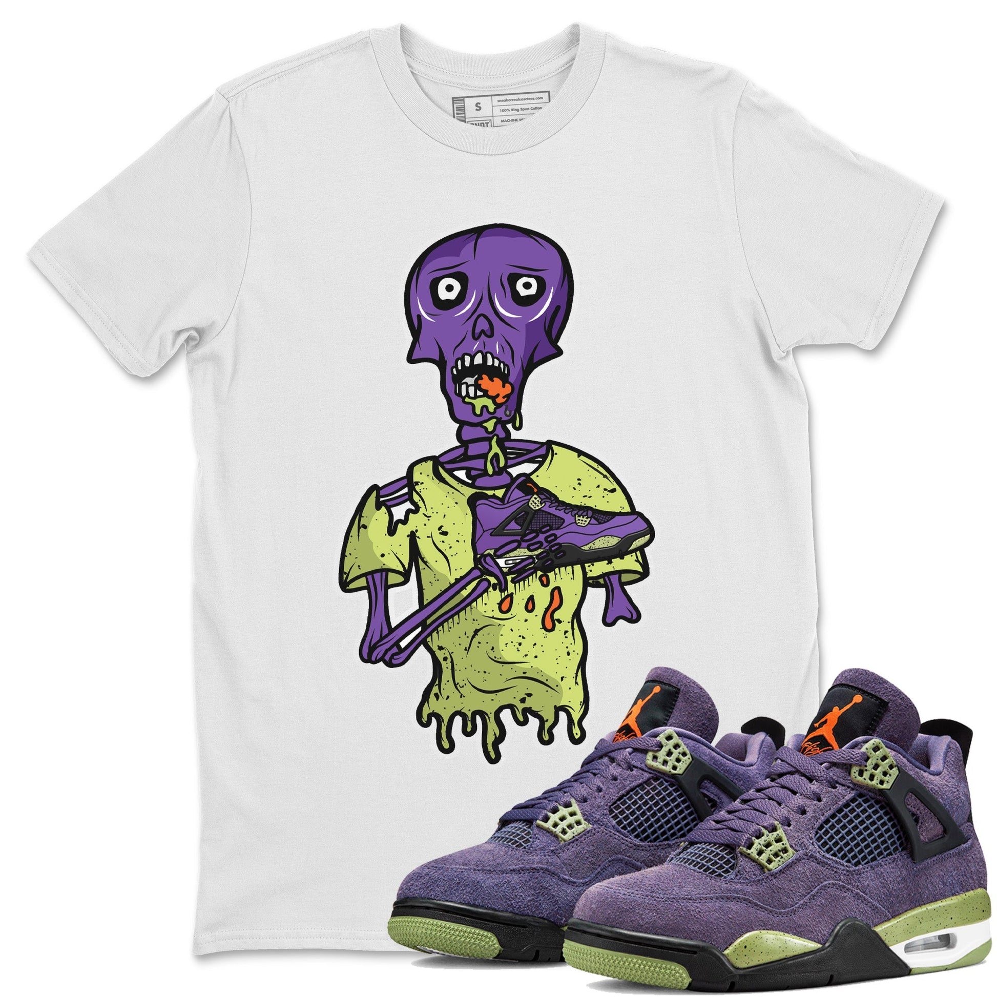 Jordan 4 Canyon Purple unique Halloween sneaker tee Sneaker Zombie Sneaker Tees Jordan 4 Canyon Purple Sneaker Release Tees Unisex Shirts