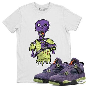 Jordan 4 Canyon Purple unique Halloween sneaker tee Sneaker Zombie Sneaker Tees Jordan 4 Canyon Purple Sneaker Release Tees Unisex Shirts