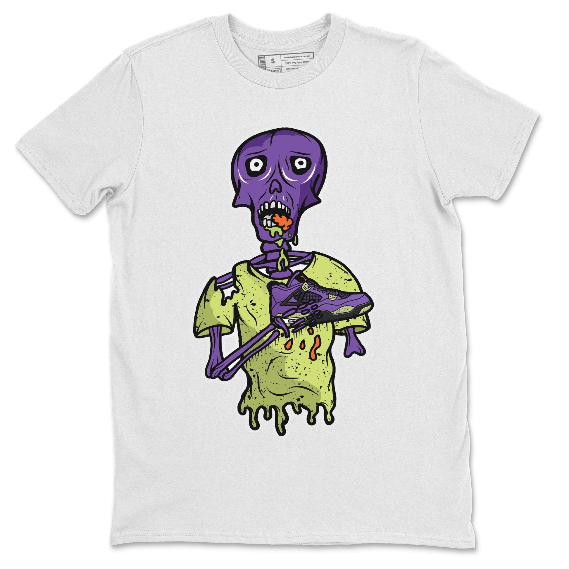 Jordan 4 Canyon Purple unique Halloween sneaker tee Sneaker Zombie Sneaker Tees Jordan 4 Canyon Purple Sneaker Release Tees Unisex Shirts