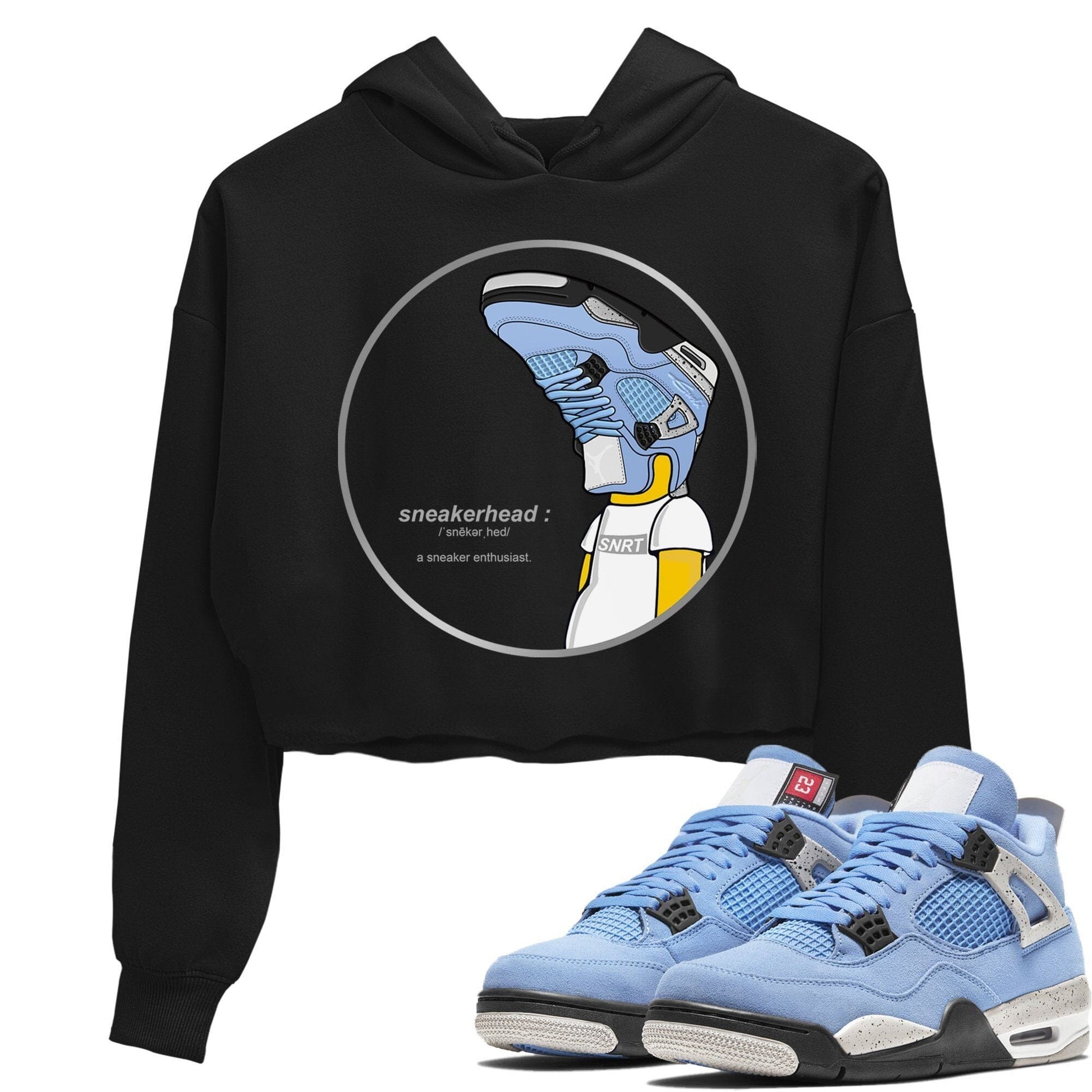 Jordan 4 University Blue Sneaker Match Tees Sneakerhead Sneaker Tees Jordan 4 University Blue Sneaker Release Tees Women's Shirts