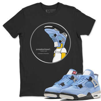 Jordan 4 University Blue Sneaker Match Tees Sneakerhead Sneaker Tees Jordan 4 University Blue Sneaker Release Tees Unisex Shirts