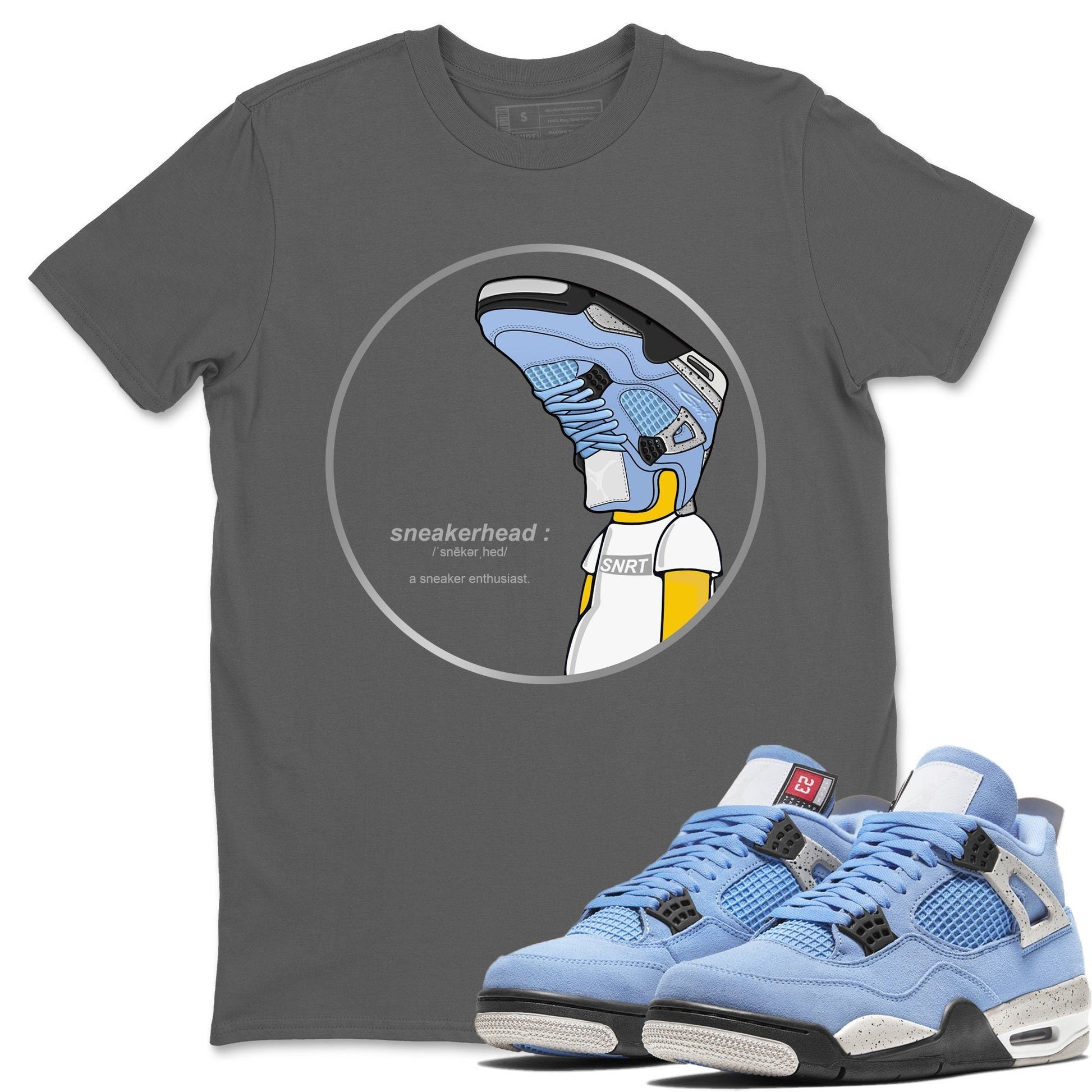Jordan 4 University Blue Sneaker Match Tees Sneakerhead Sneaker Tees Jordan 4 University Blue Sneaker Release Tees Unisex Shirts