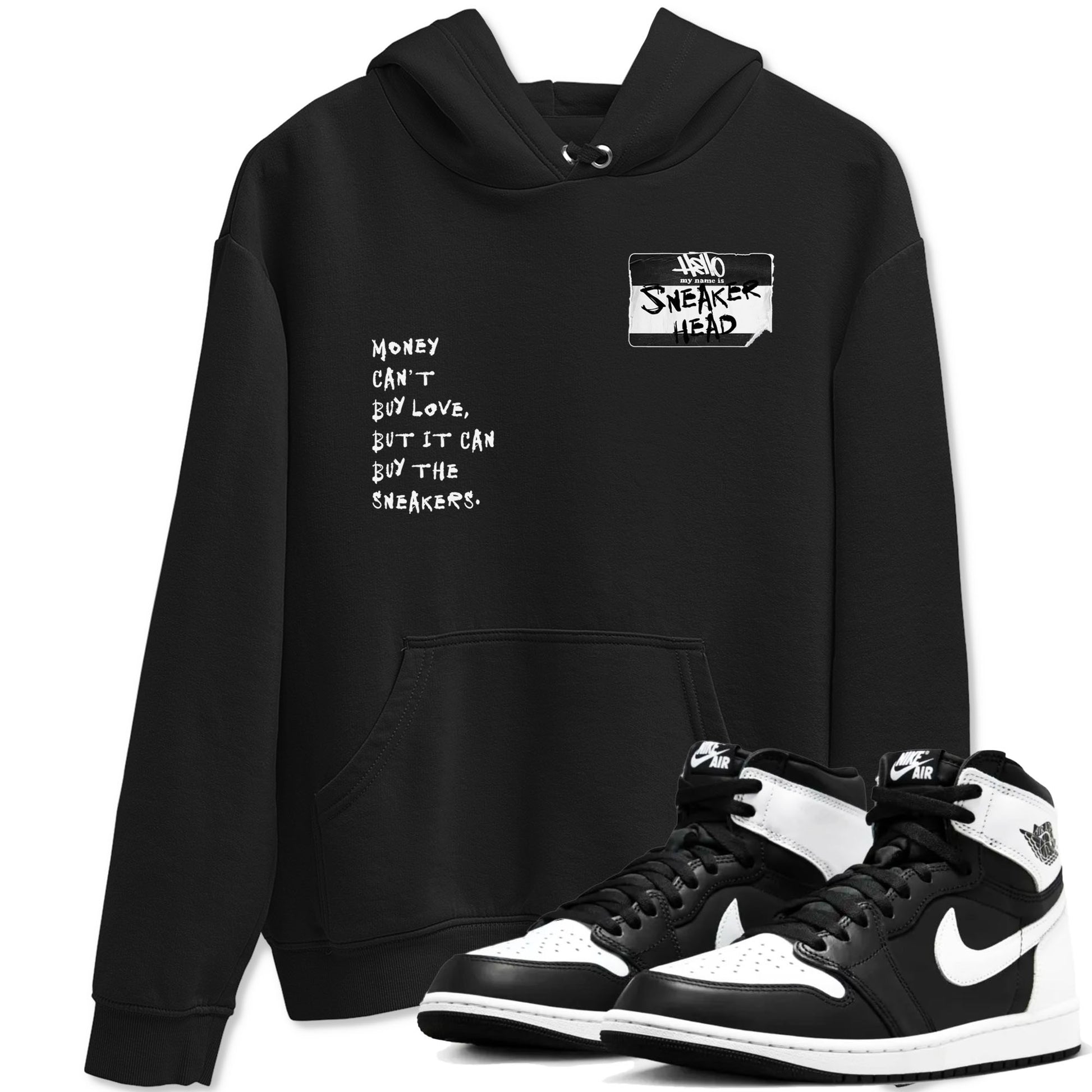 Air Jordan 1 High OG Black White shirt to match jordans Sneakerhead Badge sneaker tees Air Jordan 1 Black White SNRT Sneaker Release Tees unisex cotton Black 1 crew neck shirt
