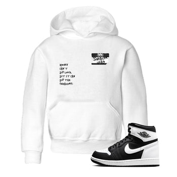 Air Jordan 1 High OG Black White shirt to match jordans Sneakerhead Badge sneaker tees Air Jordan 1 Black White SNRT sneaker release tees baby toddler White 1 cotton Shirt