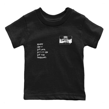 Air Jordan 1 High OG Black White shirt to match jordans Sneakerhead Badge sneaker tees Air Jordan 1 Black White SNRT sneaker release tees baby toddler Black 2 cotton Shirt