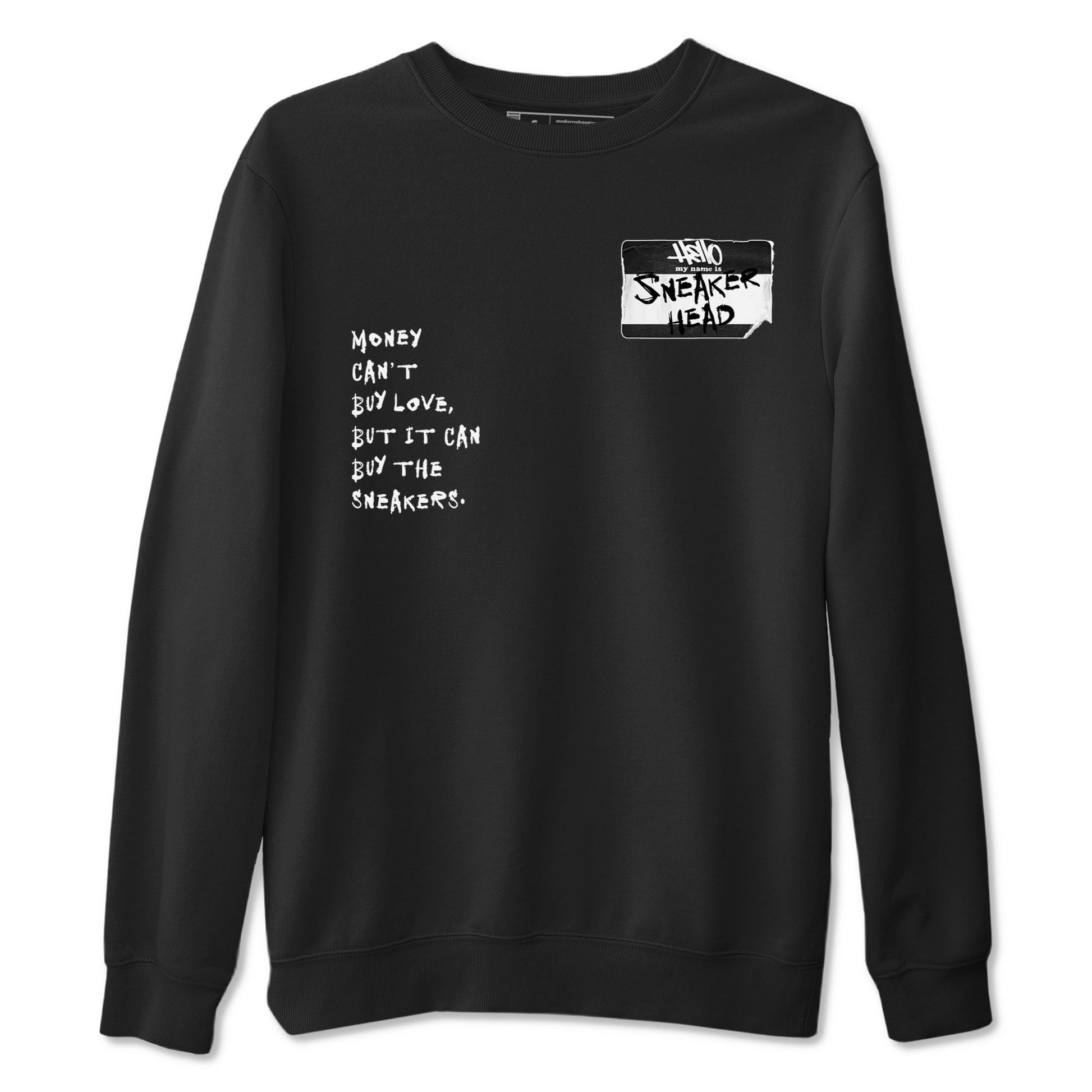 Air Jordan 1 High OG Black White shirt to match jordans Sneakerhead Badge sneaker tees Air Jordan 1 Black White SNRT Sneaker Release Tees unisex cotton Black 2 crew neck shirt