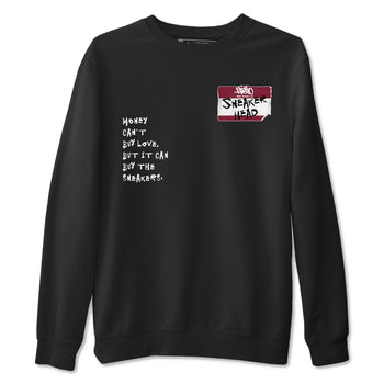 1s Metallic Burgundy shirt to match jordans Sneakerhead Badge sneaker tees Air Jordan 1 Metallic Burgundy SNRT Sneaker Release Tees unisex cotton Black 2 crew neck shirt