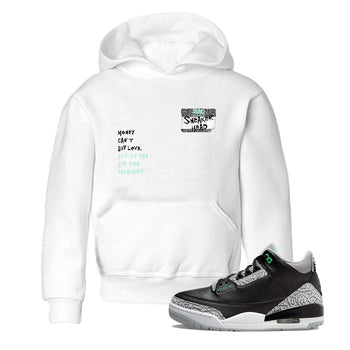 3s Green Glow shirt to match jordans Sneakerhead Badge sneaker tees Air Jordan 3 Green Glow SNRT sneaker release tees baby toddler White 1 cotton Shirt