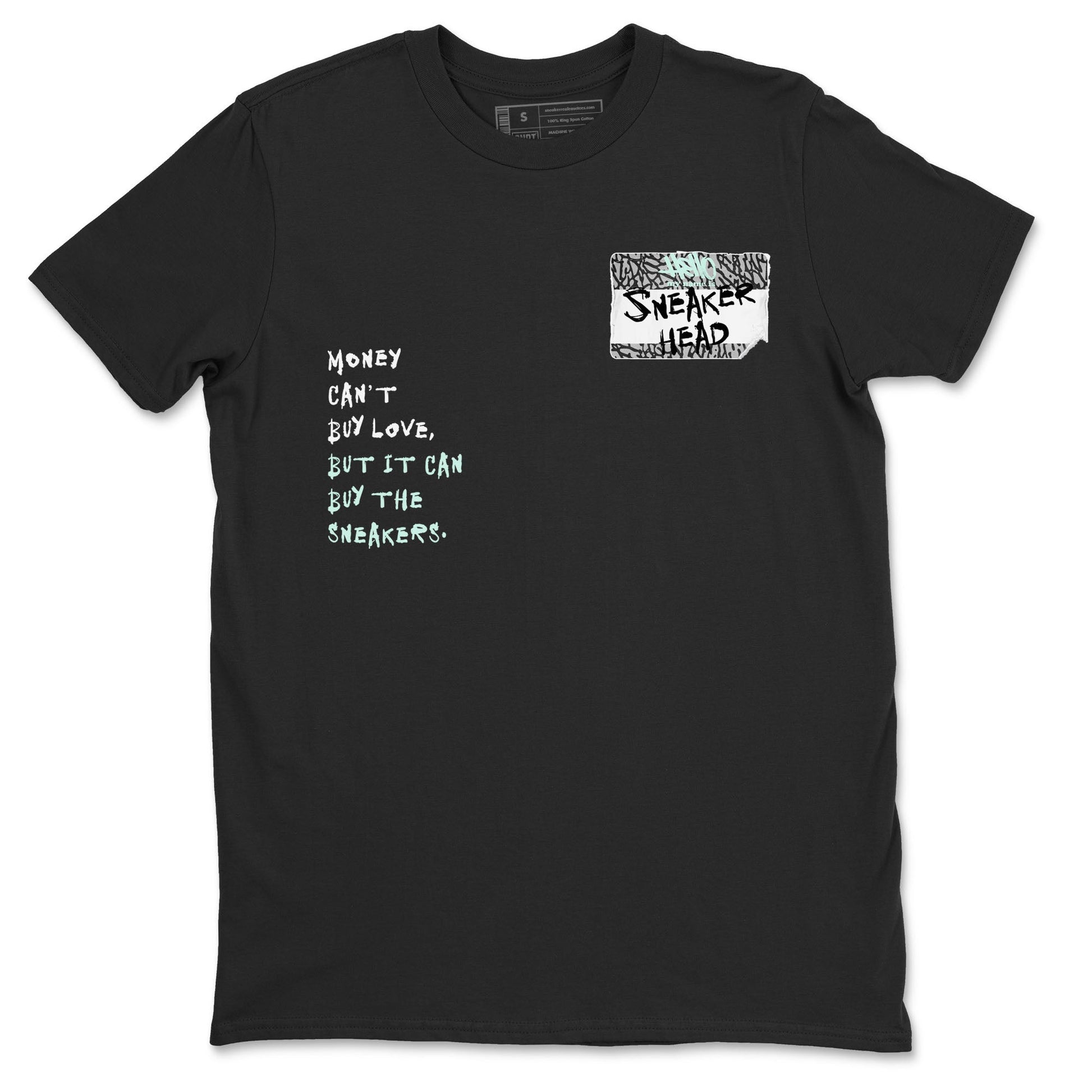 3s Green Glow shirt to match jordans Sneakerhead Badge sneaker tees Air Jordan 3 Green Glow SNRT Sneaker Release Tees unisex cotton Black 2 crew neck shirt