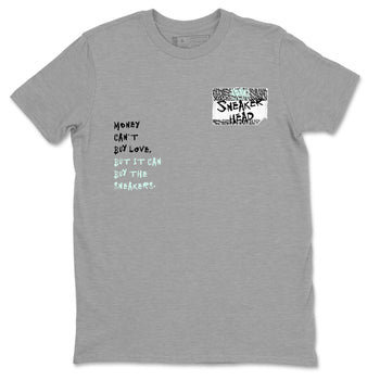 3s Green Glow shirt to match jordans Sneakerhead Badge sneaker tees Air Jordan 3 Green Glow SNRT Sneaker Release Tees unisex cotton Heather Grey 2 crew neck shirt