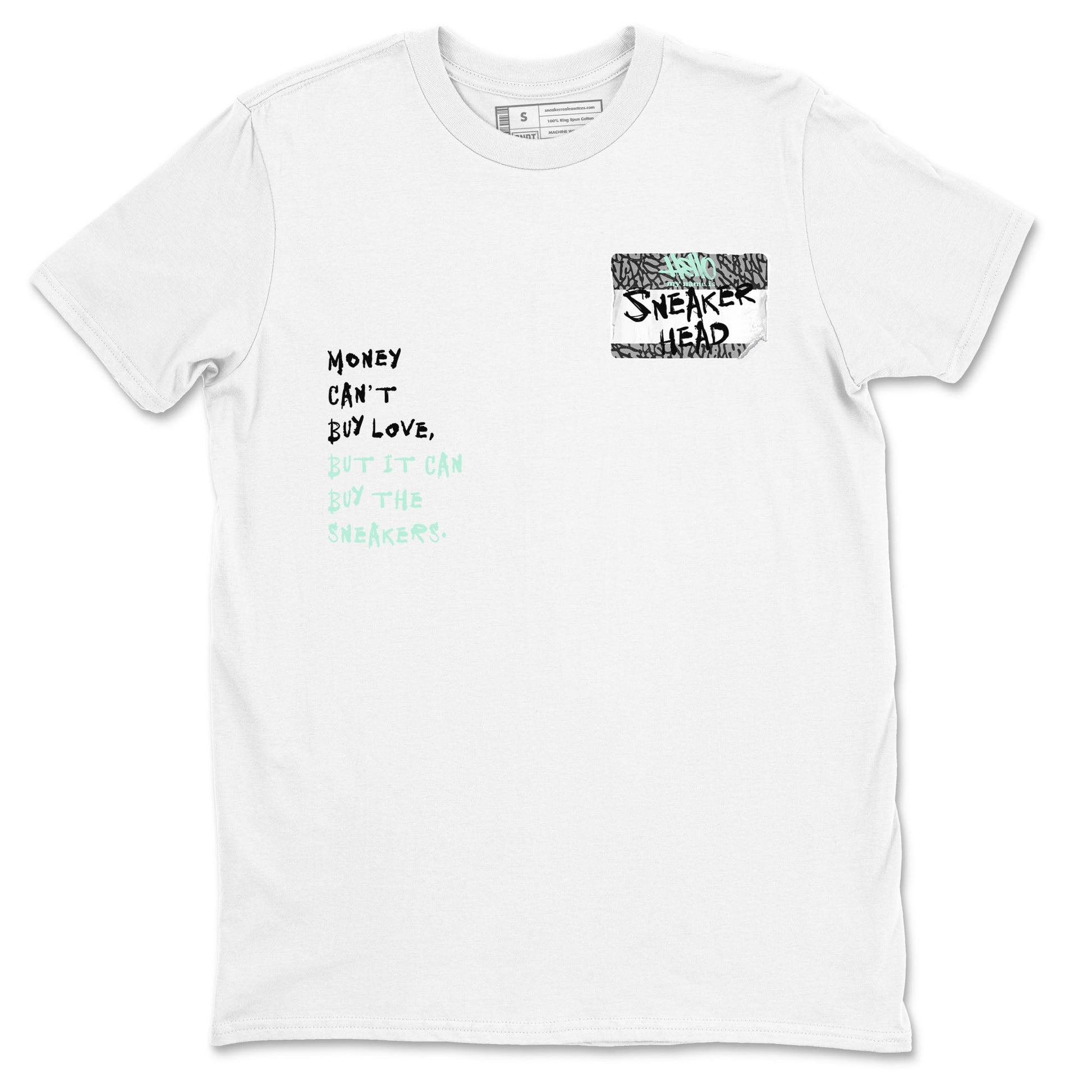 3s Green Glow shirt to match jordans Sneakerhead Badge sneaker tees Air Jordan 3 Green Glow SNRT Sneaker Release Tees unisex cotton White 2 crew neck shirt