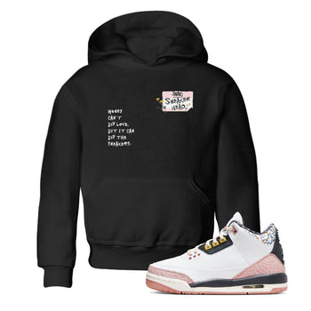 Air Jordan 3 GS Vintage Floral shirt to match jordans Sneakerhead Badge sneaker tees 3s Vintage Floral SNRT sneaker release tees baby toddler Black 1 cotton Shirt
