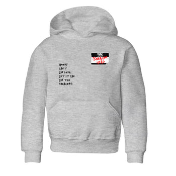 4s Bred Reimagined shirt to match jordans Sneakerhead Badge sneaker tees Air Jordan 4 Bred Reimagined SNRT sneaker release tees baby toddler Heather Grey 2 cotton Shirt