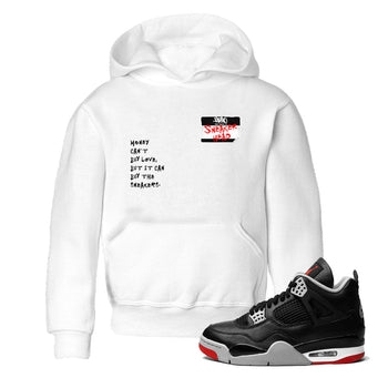 4s Bred Reimagined shirt to match jordans Sneakerhead Badge sneaker tees Air Jordan 4 Bred Reimagined SNRT sneaker release tees baby toddler White 1 cotton Shirt