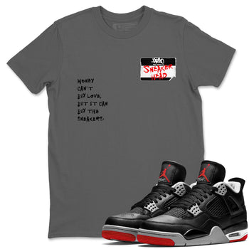 4s Bred Reimagined shirt to match jordans Sneakerhead Badge sneaker tees Air Jordan 4 Bred Reimagined SNRT Sneaker Release Tees unisex cotton Cool Grey 1 crew neck shirt