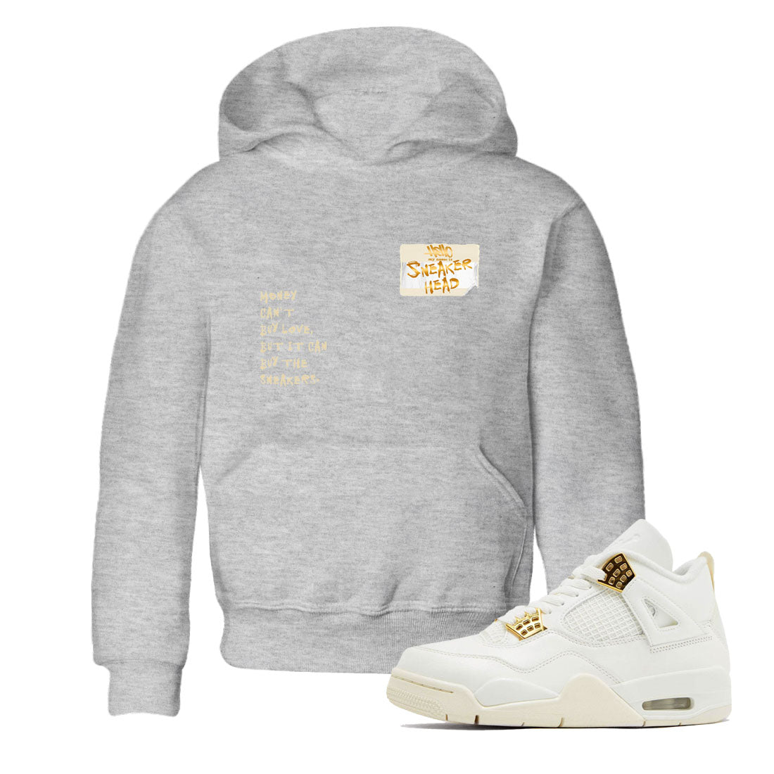 4 Sail shirt to match jordans Sneakerhead Badge sneaker tees Air Jordan 4 Sail SNRT Sneaker Release Tees Streetwear baby toddler Heather Grey 1 cotton Shirt
