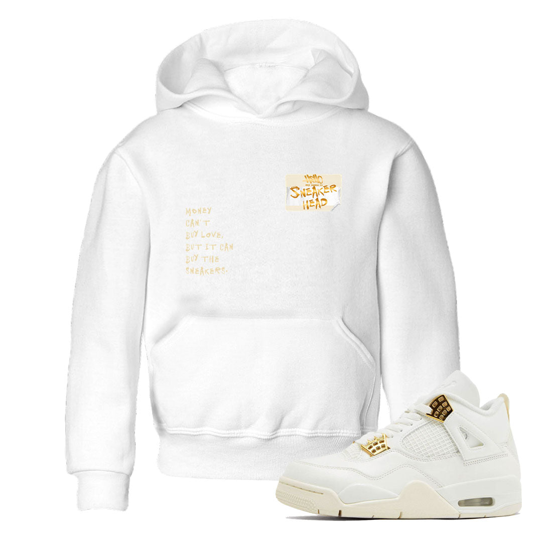 4 Sail shirt to match jordans Sneakerhead Badge sneaker tees Air Jordan 4 Sail SNRT Sneaker Release Tees Streetwear baby toddler White 1 cotton Shirt