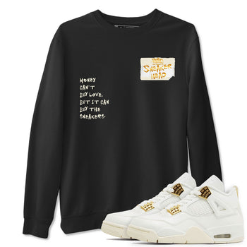 4 Sail shirt to match jordans Sneakerhead Badge sneaker tees Air Jordan 4 Sail SNRT Sneaker Release Tees Streetwear unisex cotton Black 1 crew neck shirt