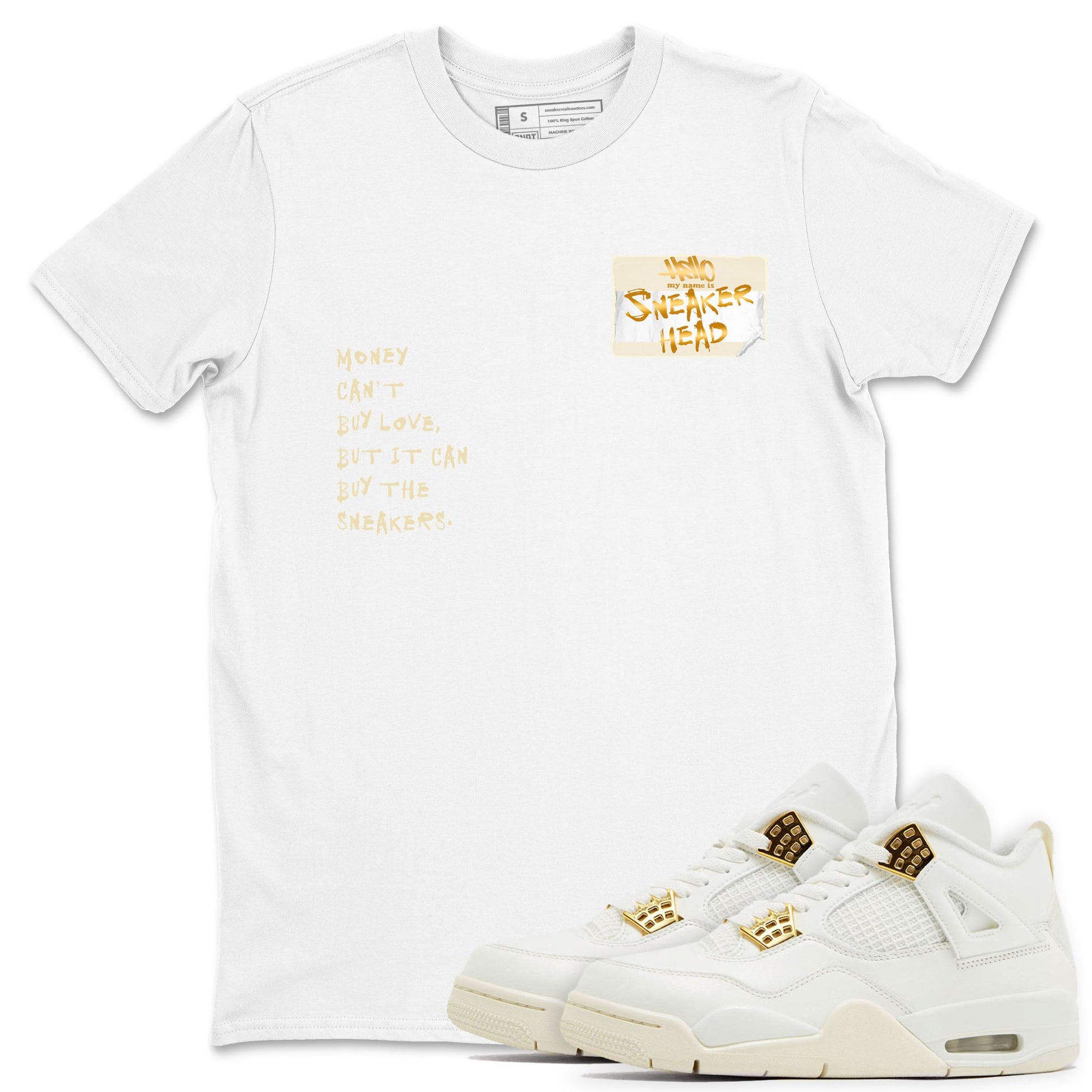 4 Sail shirt to match jordans Sneakerhead Badge sneaker tees Air Jordan 4 Sail SNRT Sneaker Release Tees Streetwear unisex cotton White 1 crew neck shirt