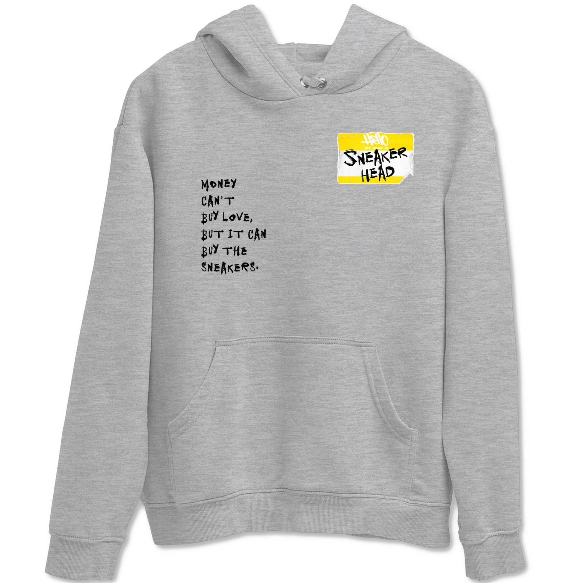 4s Vivid Sulfur shirt to match jordans Sneakerhead Badge sneaker tees Air Jordan 4 Vivid Sulfur SNRT Sneaker Release Tees unisex cotton Heather Grey 2 crew neck shirt