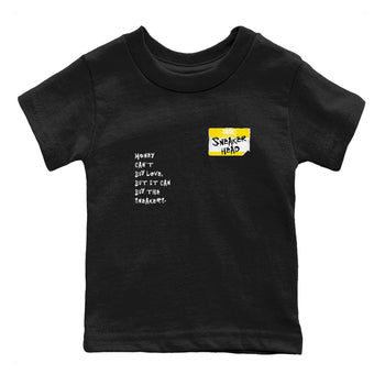 4s Vivid Sulfur shirt to match jordans Sneakerhead Badge sneaker tees Air Jordan 4 Vivid Sulfur SNRT sneaker release tees baby toddler Black 2 cotton Shirt