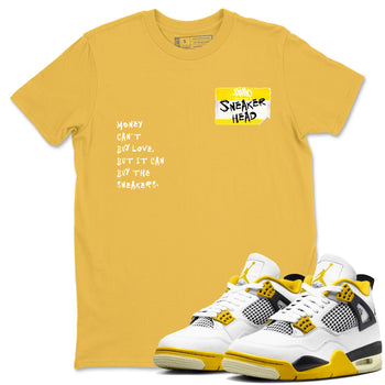 4s Vivid Sulfur shirt to match jordans Sneakerhead Badge sneaker tees Air Jordan 4 Vivid Sulfur SNRT Sneaker Release Tees unisex cotton Daisy 1 crew neck shirt