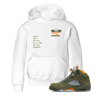 Air Jordan 5 Olive shirt to match jordans Sneakerhead Badge sneaker tees 5s Olive SNRT Sneaker release tees baby toddler White 1 cotton Shirt