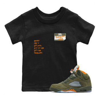 Air Jordan 5 Olive shirt to match jordans Sneakerhead Badge sneaker tees 5s Olive SNRT Sneaker release tees baby toddler Black 1 cotton Shirt