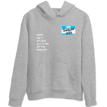 9s Powder Blue shirt to match jordans Sneakerhead Badge sneaker tees Air Jordan 9 Powder Blue SNRT Sneaker Release Tees Streetwear unisex cotton Heather Grey 2 crew neck shirt