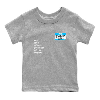 9s Powder Blue shirt to match jordans Sneakerhead Badge sneaker tees Air Jordan 9 Powder Blue SNRT Sneaker Release Tees Streetwear baby toddler Heather Grey 2 cotton Shirt
