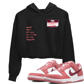 Dunk Valentine's Day shirt to match jordans Sneakerhead Badge sneaker tees Dunk Valentines Day SNRT Sneaker Release Tees Streetwear Black 1 crop length shirt