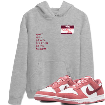 Dunk Valentine's Day shirt to match jordans Sneakerhead Badge sneaker tees Dunk Valentines Day SNRT Sneaker Release Tees Streetwear unisex cotton Heather Grey 1 crew neck shirt