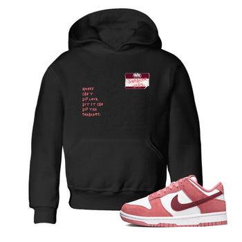 Dunk Valentine's Day shirt to match jordans Sneakerhead Badge sneaker tees Dunk Valentines Day SNRT Sneaker Release Tees Streetwear baby toddler Black 1 cotton Shirt