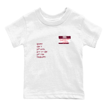 Dunk Valentine's Day shirt to match jordans Sneakerhead Badge sneaker tees Dunk Valentines Day SNRT Sneaker Release Tees Streetwear baby toddler White 2 cotton Shirt